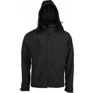 Kariban f�rfi kapucnis softshell dzseki, Black