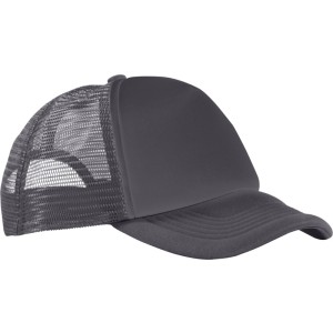 Trucker 5 paneles baseball sapka, sz�rke/fekete